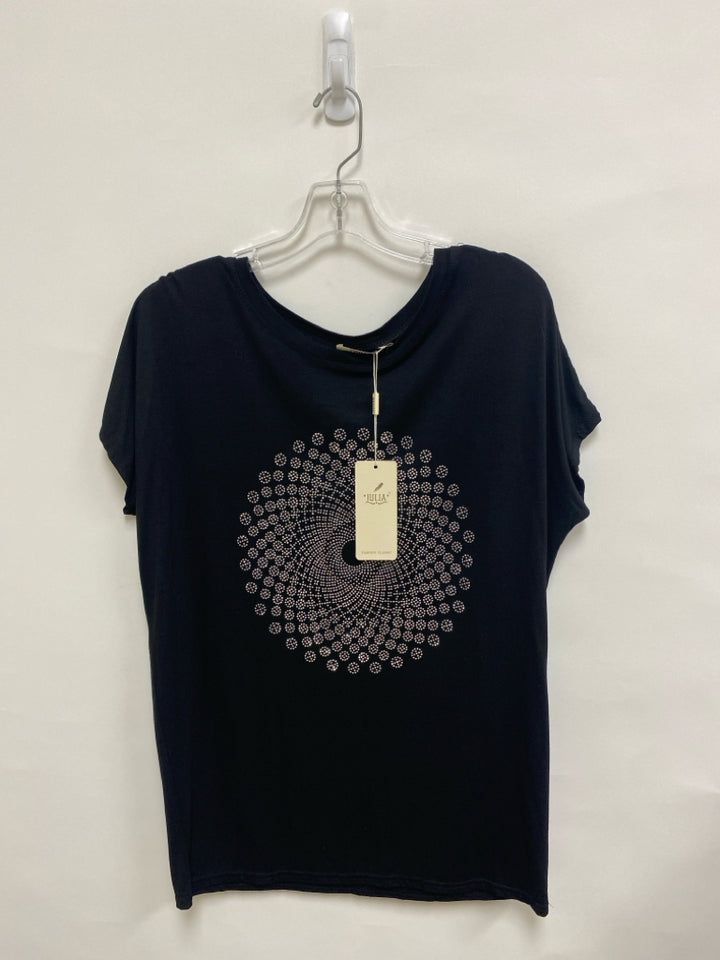 NWT Size S Black Studded Ladies Top