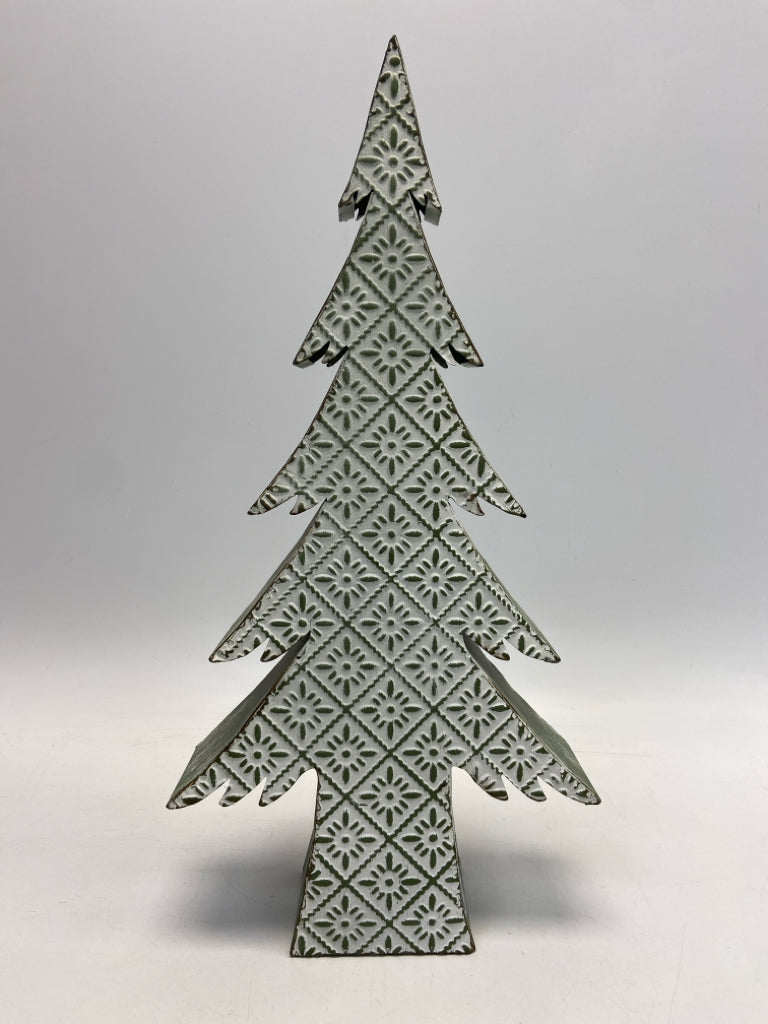 Green White Metal Christmas