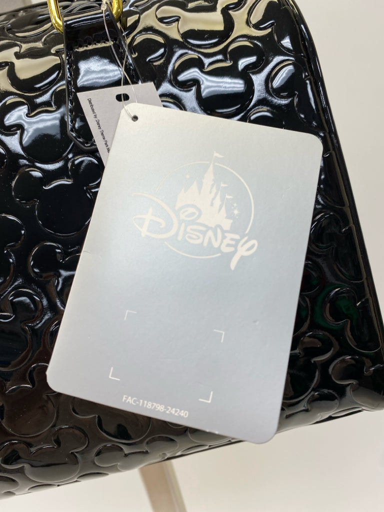NWT Disney Black Mickey Patent Handbag