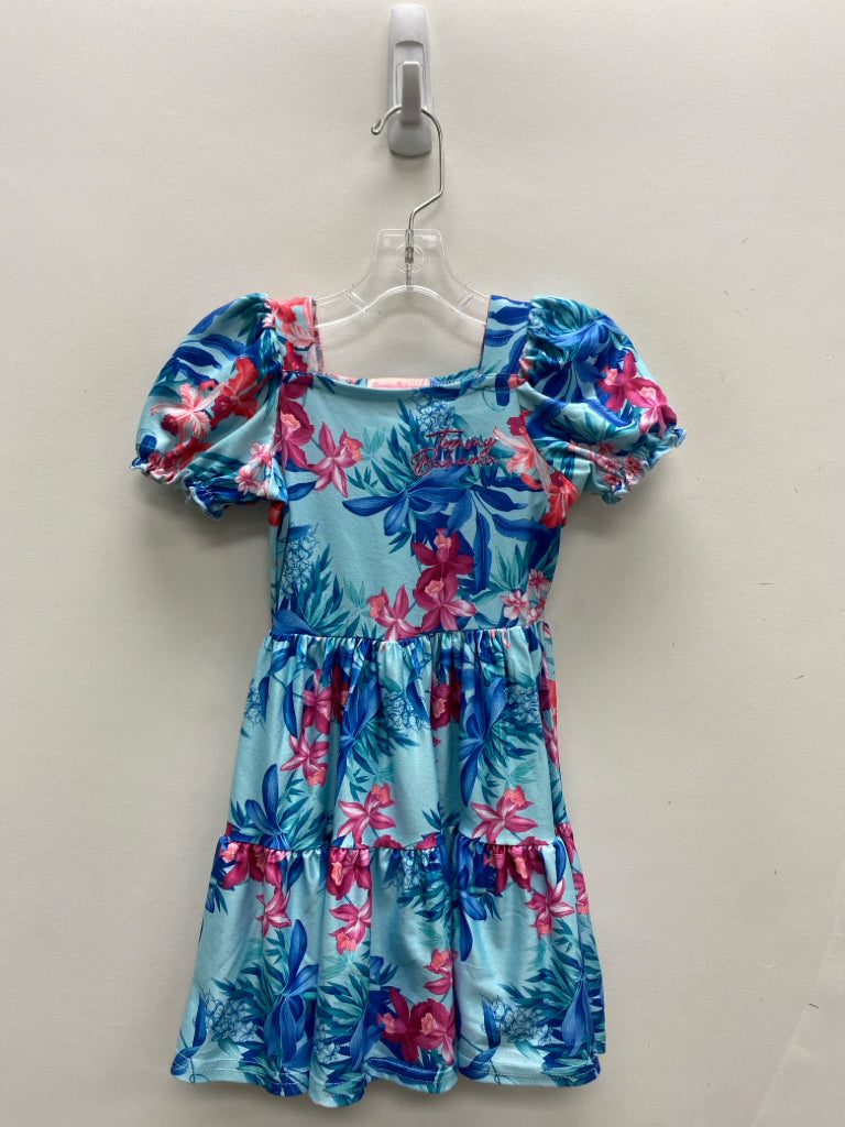 Tommy Bahama SIZE 2T Aqua Pink/Blue Flowers Girl&
