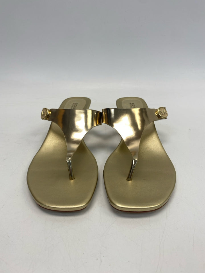 Michael Kors  Size 10 Gold Sandals