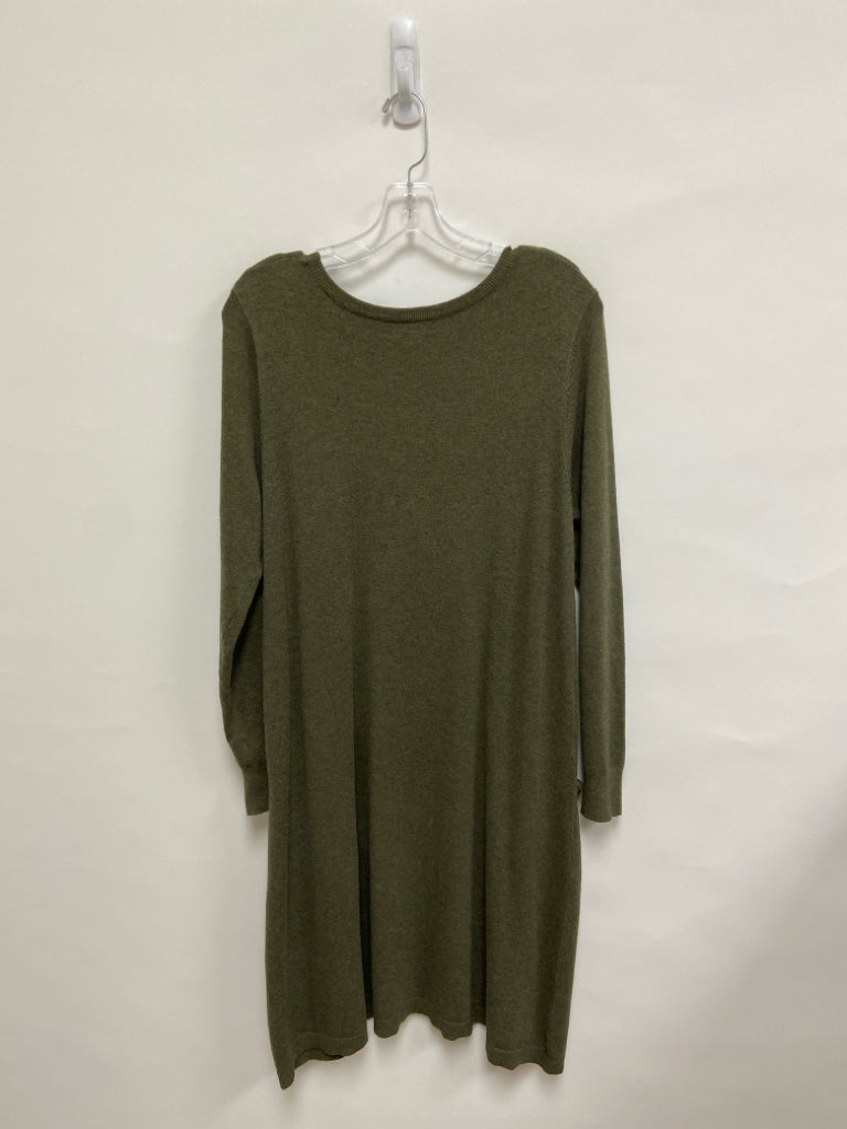 Sundance Size MP Olive Green Pocket(s) Petite Dress