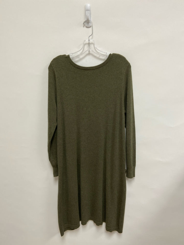 Sundance Size MP Olive Green Pocket(s) Petite Dress
