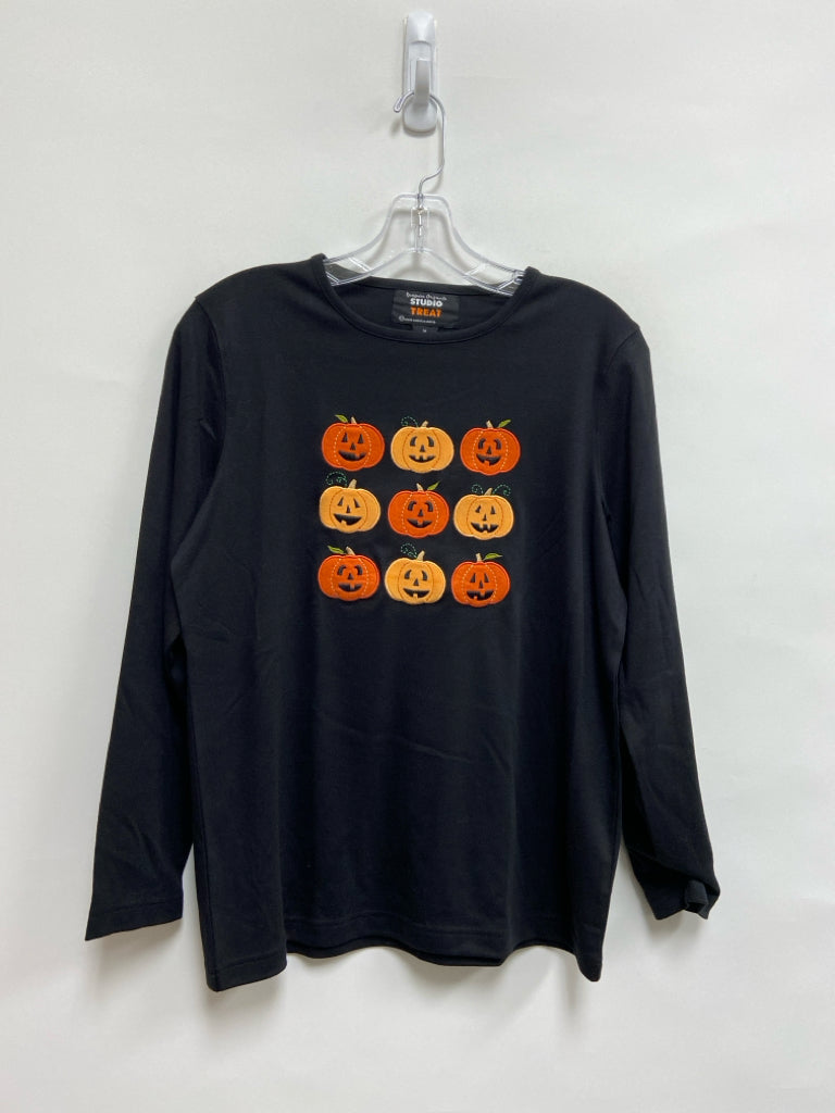 Size M Black Pumpkin Ladies Top