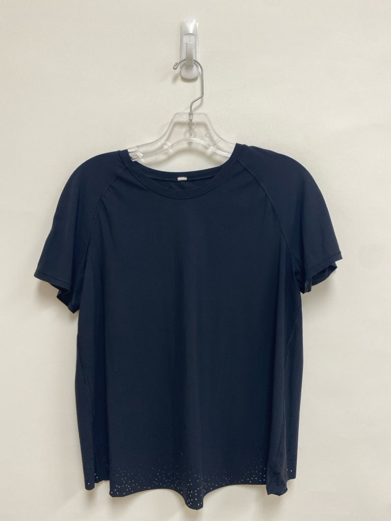 Lululemon Size S Black Perforated Athletic Top