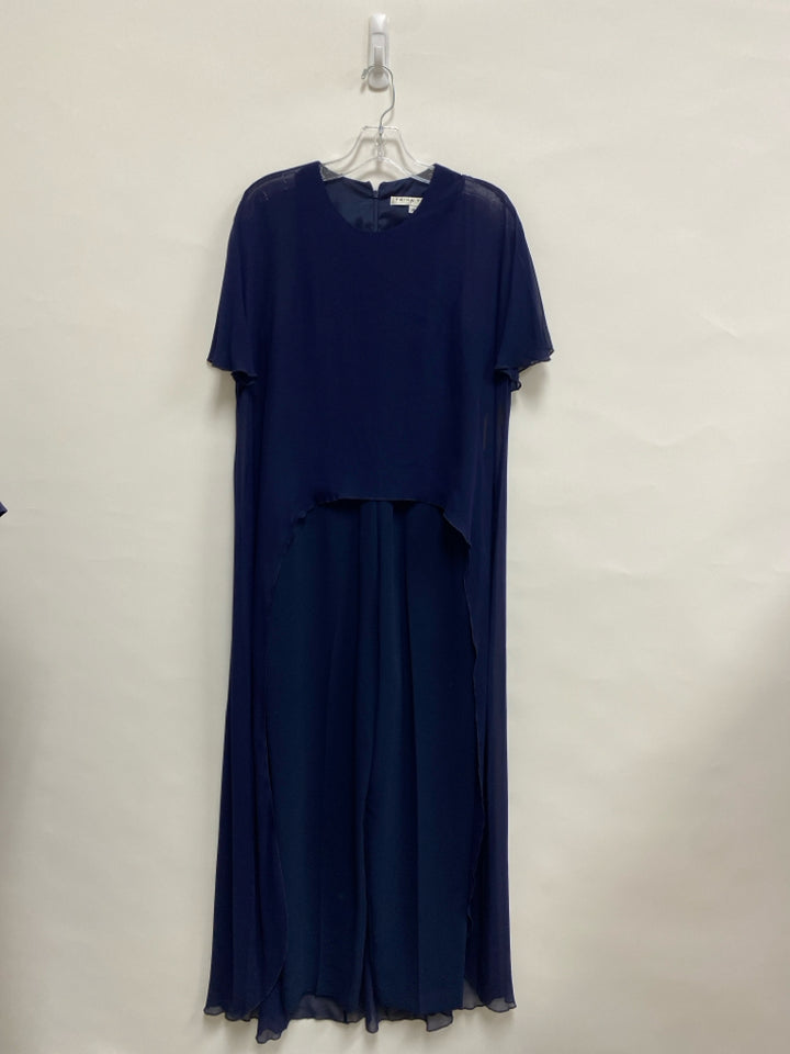 Trina Turk Size 4 Navy Sheer Ladies Jumpsuit
