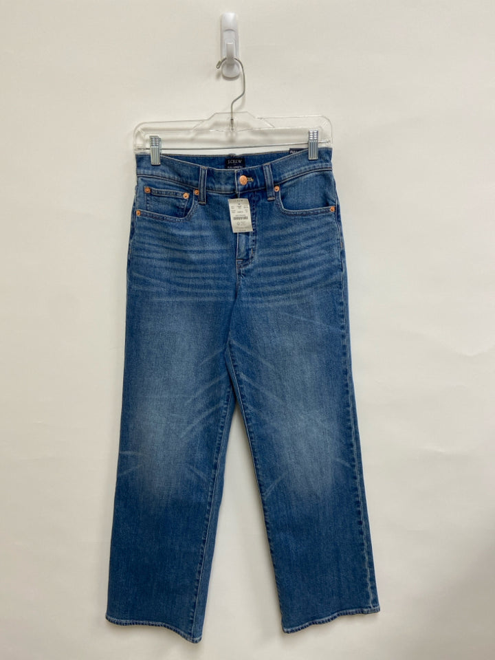 NWT J Crew Size 25 Blue Wide Leg Denim Ladies Jeans