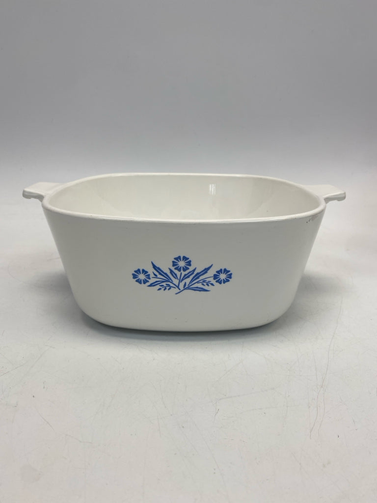 Corningware White Blue Flowers Bakeware
