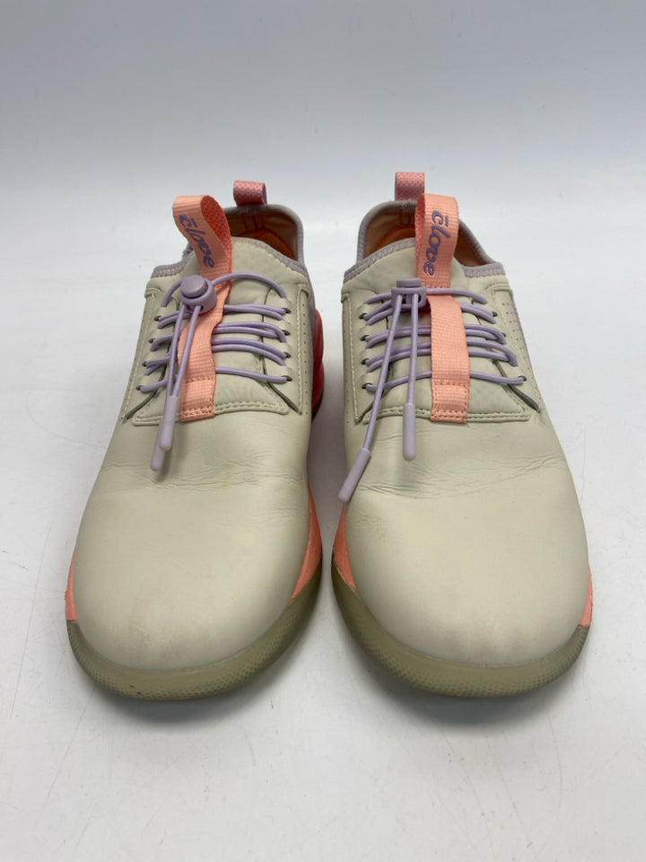 Clove Size 9.5 Cream Coral/Purple Sneakers