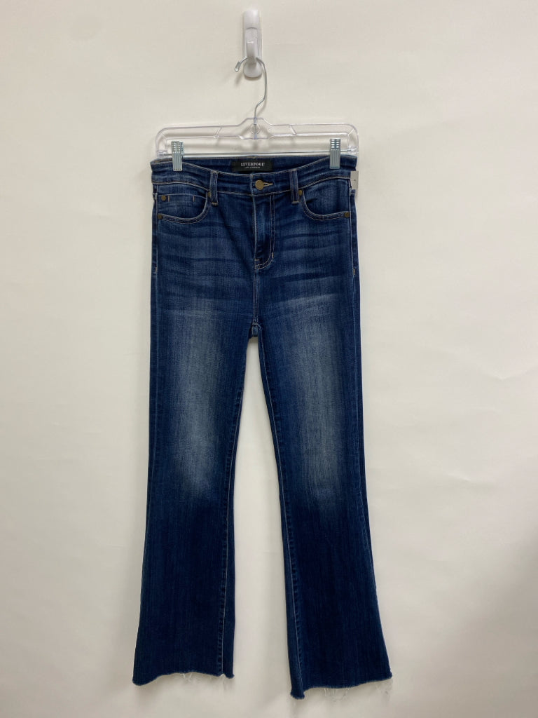 Liverpool Size 0 Dark Blue Ladies Jeans