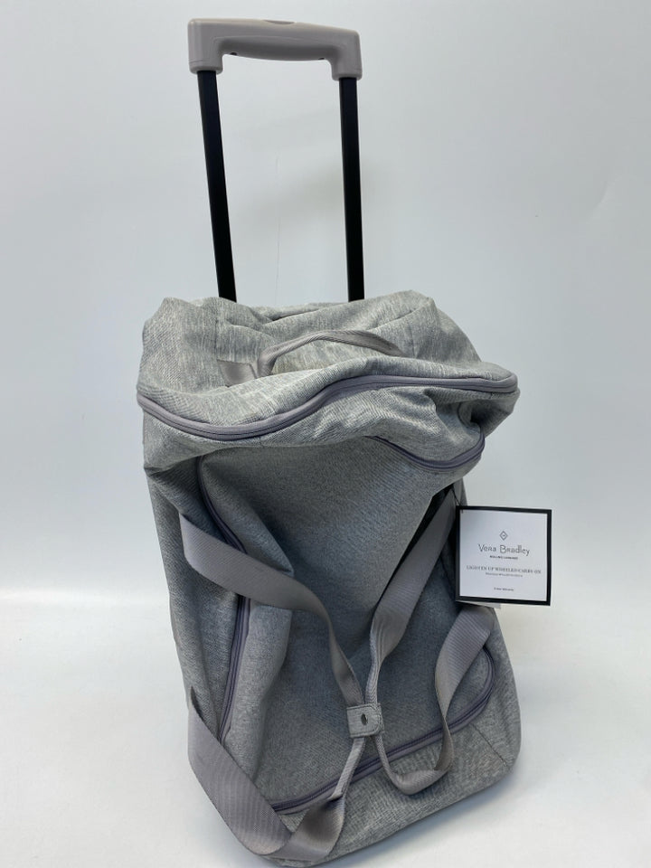 NWT Vera Bradley Pale Gray Duffle Bag