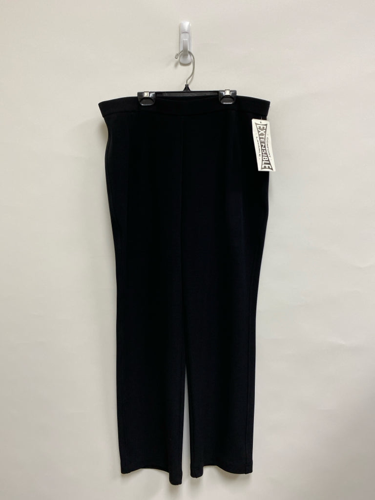 NWT ALIA Size L Black Ladies Pants