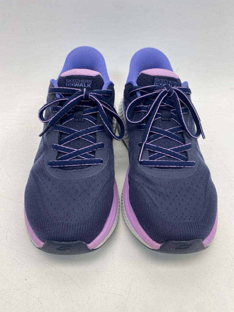 Skechers  Size 9 Navy Lavender Lace-up Sneakers