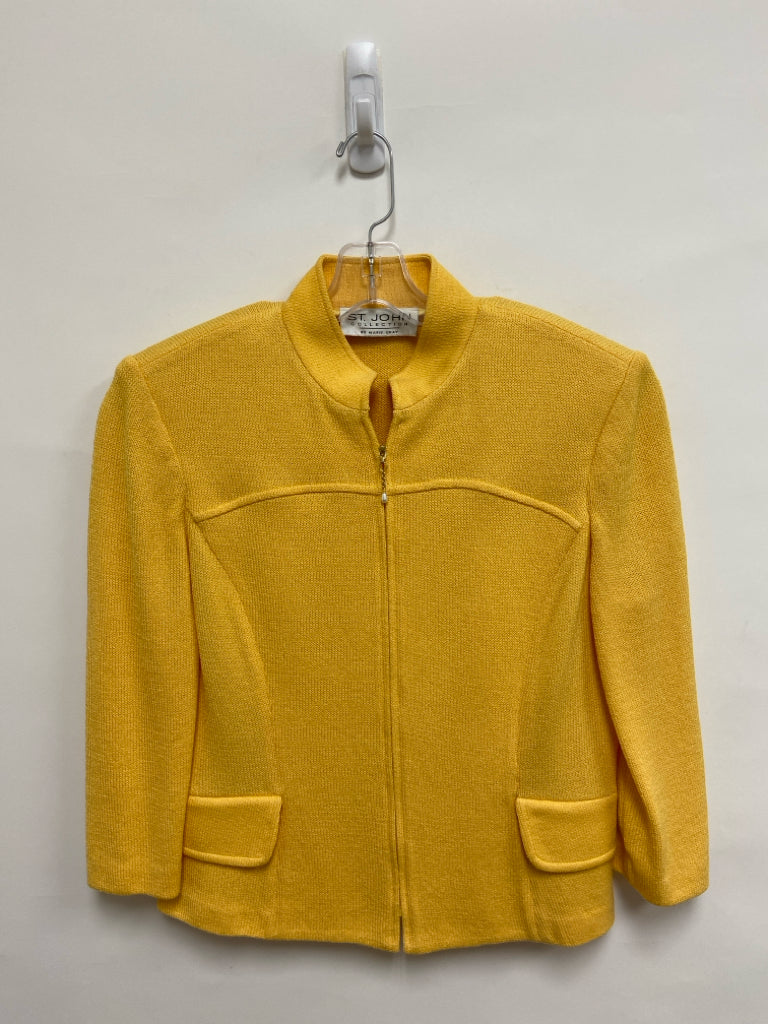ST. JOHN Size M Yellow Ladies Jacket