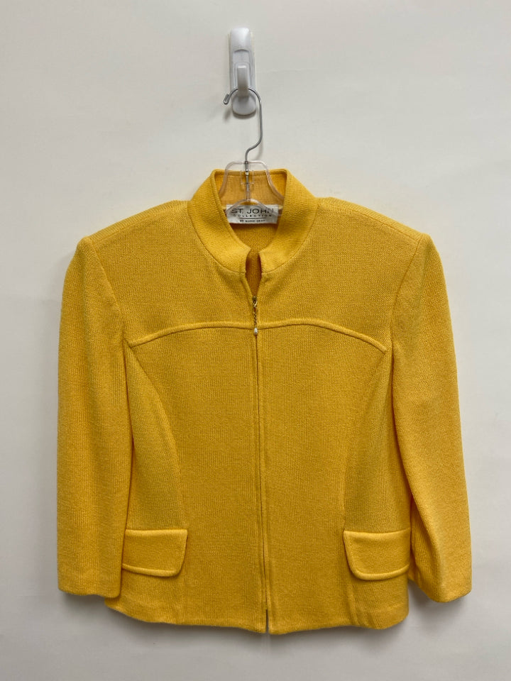 ST. JOHN Size M Yellow Ladies Jacket
