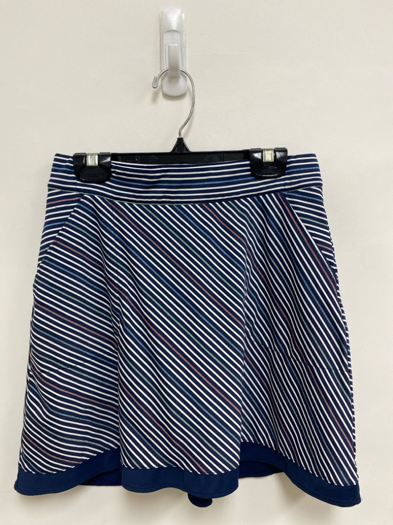 Peter Millar Size XS Navy White/Pink Striped Athletic Skort