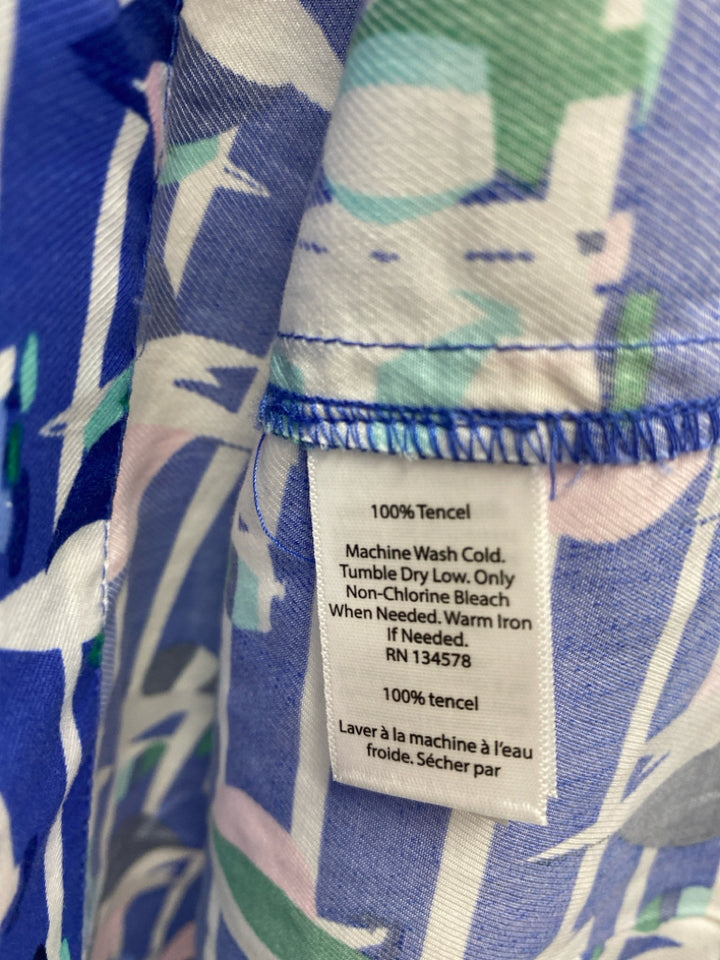 NWT Vineyard Vines Size S White Blue/Green Boats Cold Shoulder Ladies Dress