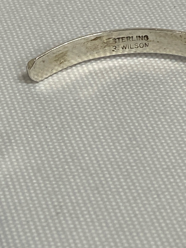 Gold Color Silver Stripe Bracelet