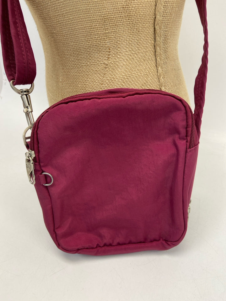 Travelon Cranberry Quilted Nylon Crossbody
