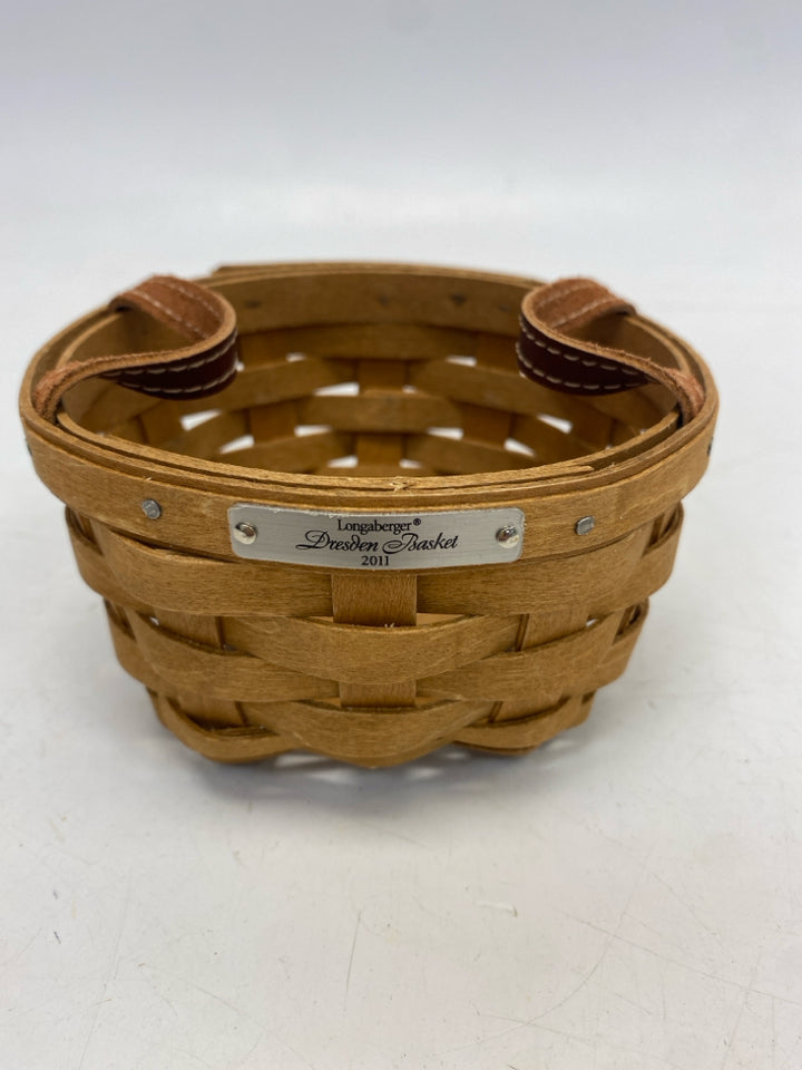 Longaberger Brown Woven Wood Basket
