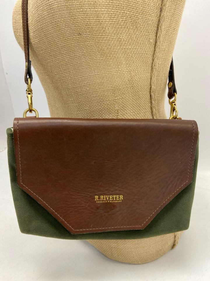 Brown Dark Olive Crossbody
