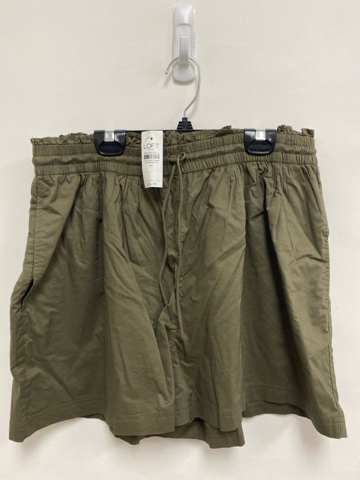 NWT LOFT Size M Dark Olive Pull-on Ladies Shorts