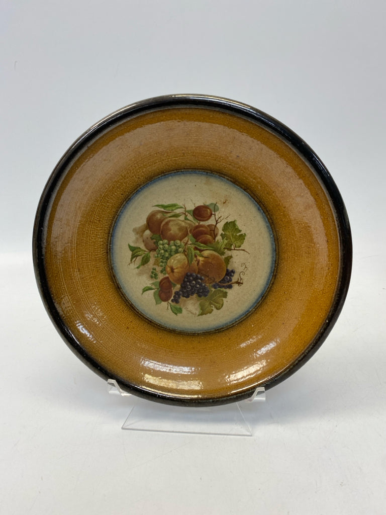 Brown Multi Color Fruit Pottery