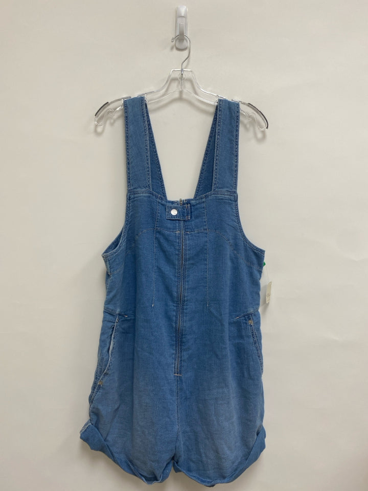 NWT We The Free Size L Blue Sleeveless Denim Ladies Romper