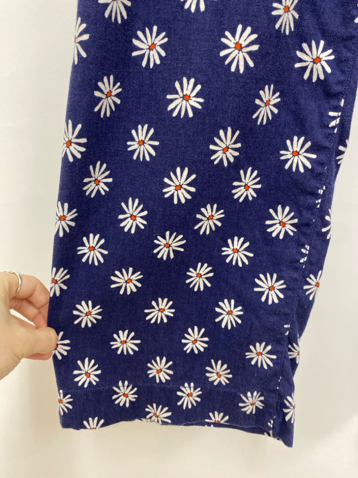 Maeve Size 27 Dark Blue White/Red Flowers Ladies Pants