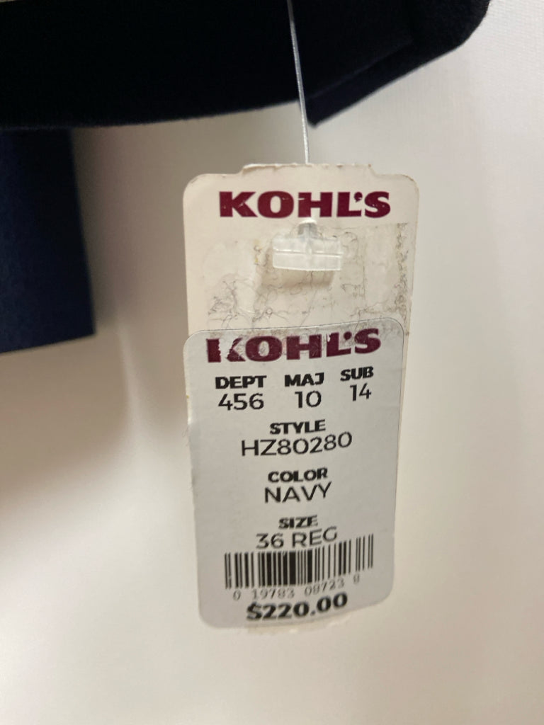 NWT haggar Size 36R Navy Button Up Men&