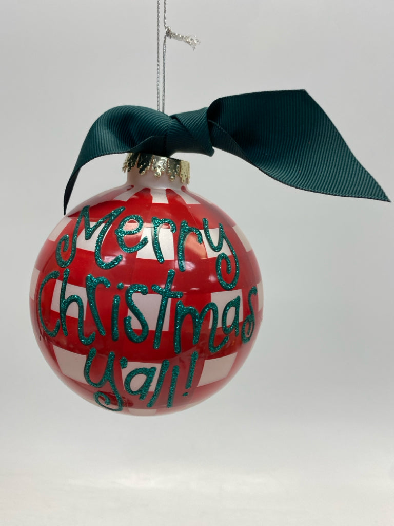 Red White Checkered Ornaments