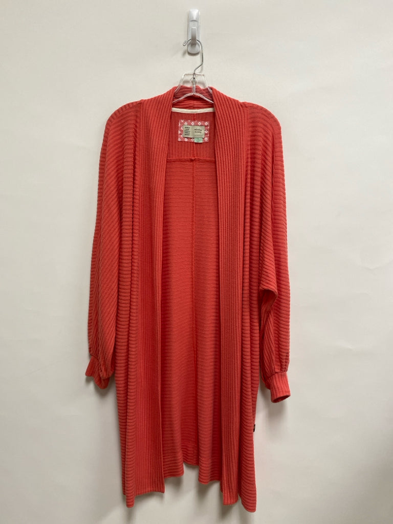 saturday sunday Size M Coral Ribbed Drape Ladies Sweater