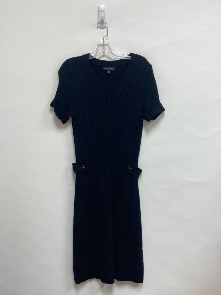 Banana Republic Size M Black Cable Knit Ladies Dress