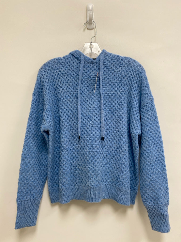 NWT elliott lauren Size S Light Blue Texture Hooded Ladies Sweater