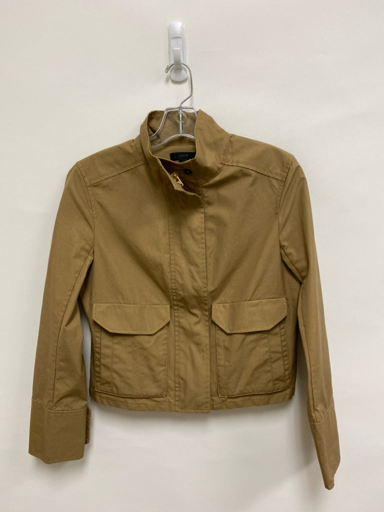 J Crew Size 4 Tan Cropped Cotton Ladies Jacket