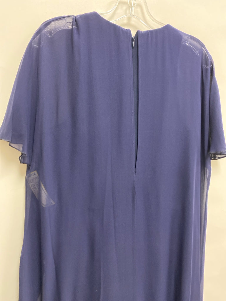 Trina Turk Size 4 Navy Sheer Ladies Jumpsuit