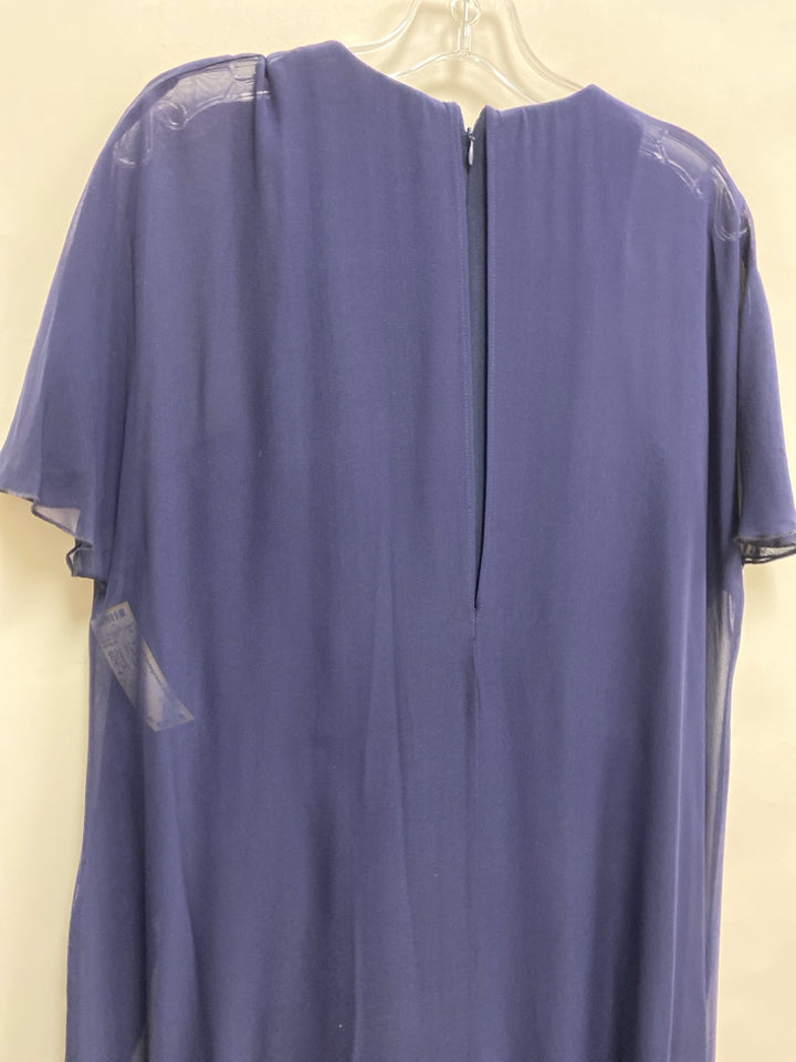 Trina Turk Size 4 Navy Sheer Ladies Jumpsuit