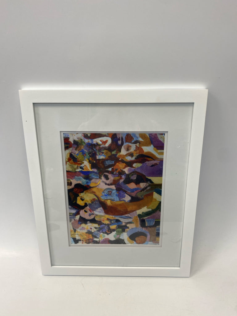 Multi Color Abstract Framed Art