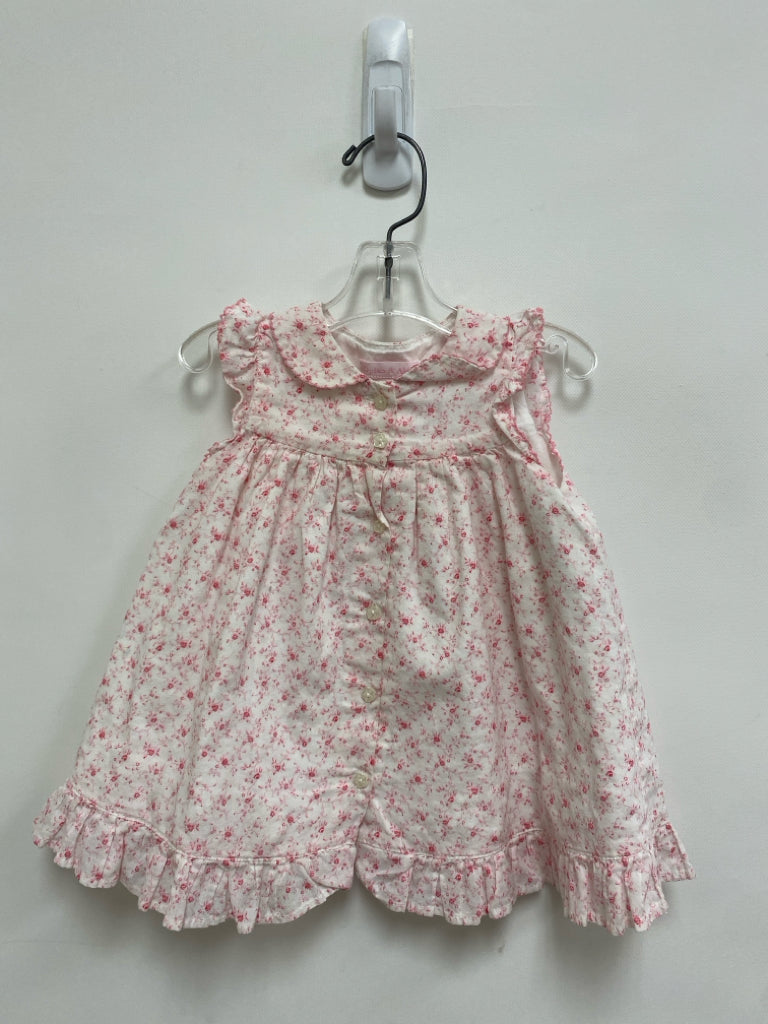 SIZE 6M White Pink Floral Sleeveless Girl&