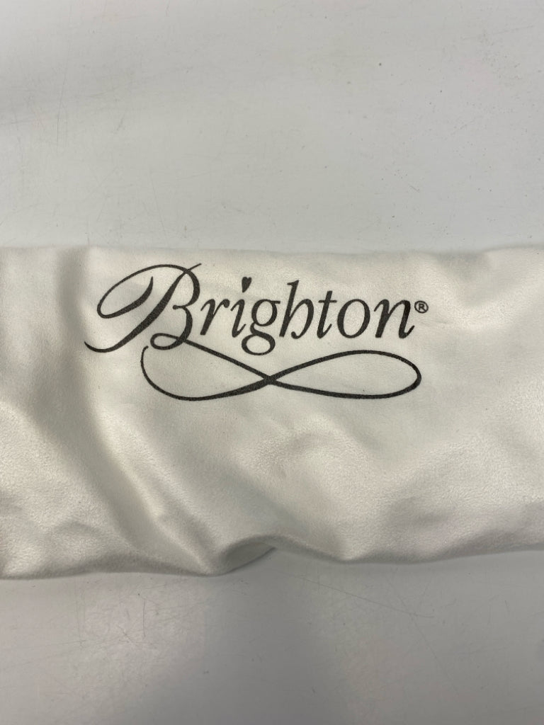 Brighton Black Medallion Leather Handbag