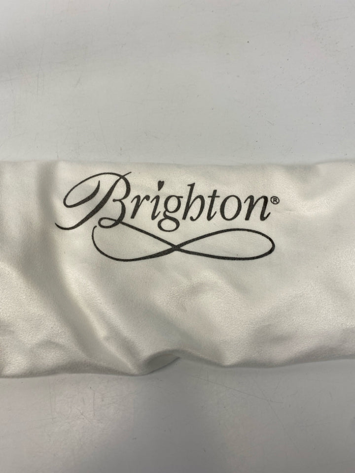 Brighton Black Medallion Leather Handbag