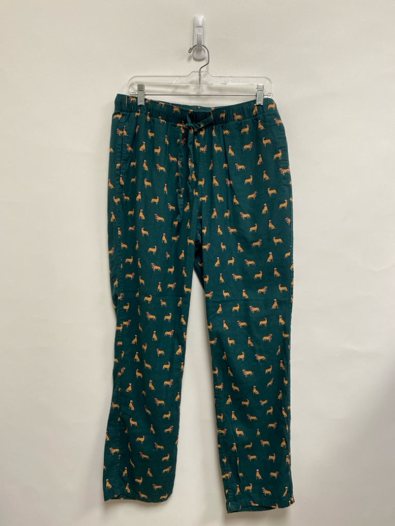 J Crew Size M Dark Green Tan Dogs Men&