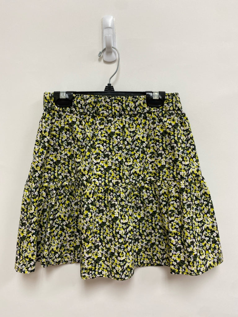 Rails Size XXS Yellow/White Green/Black Tiered Ladies Skirt