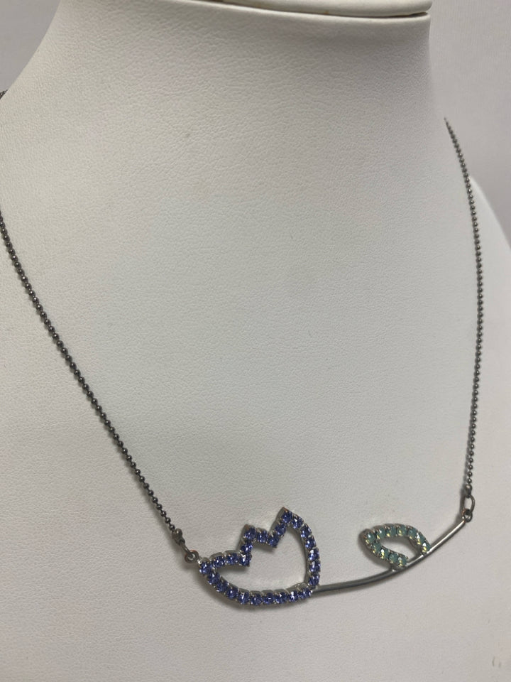 NEW/PKG sabika Purple Green Jeweled Necklace