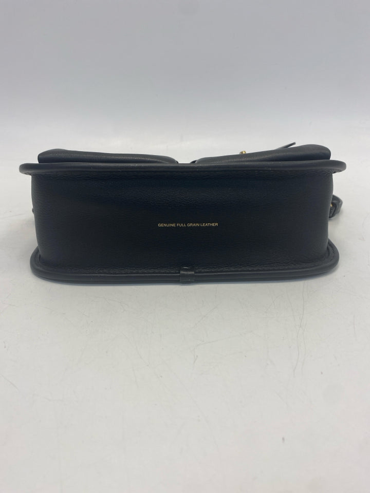 Coach Black Brass Twin Turnlock Waverly Bag w/3 Straps CDZ20
