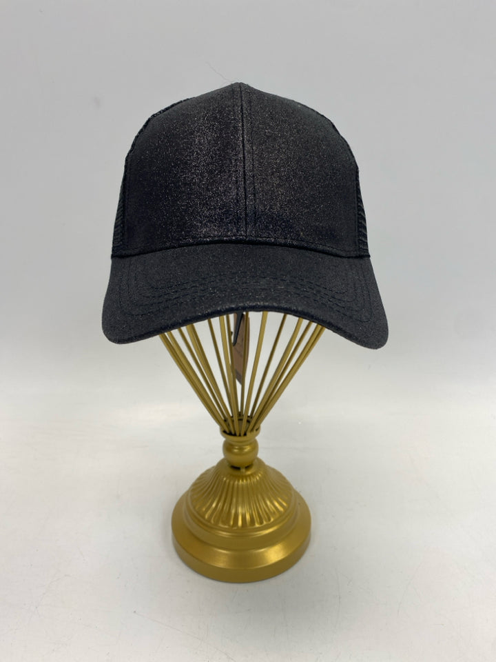C.C. Black Glitter Baseball Hat