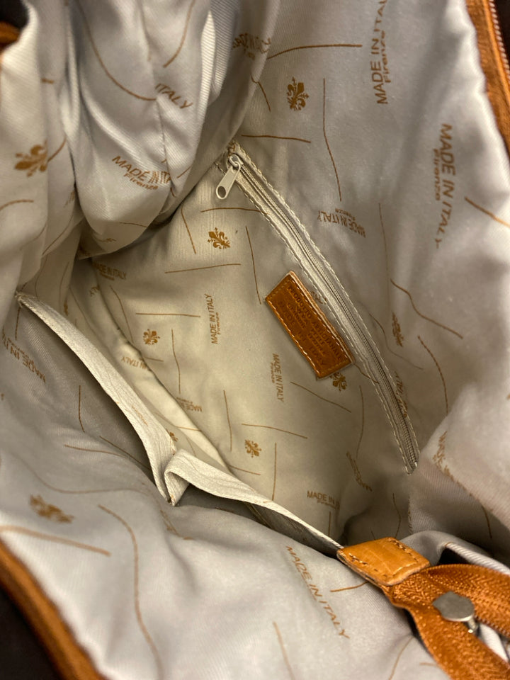Cognac Leather Handbag