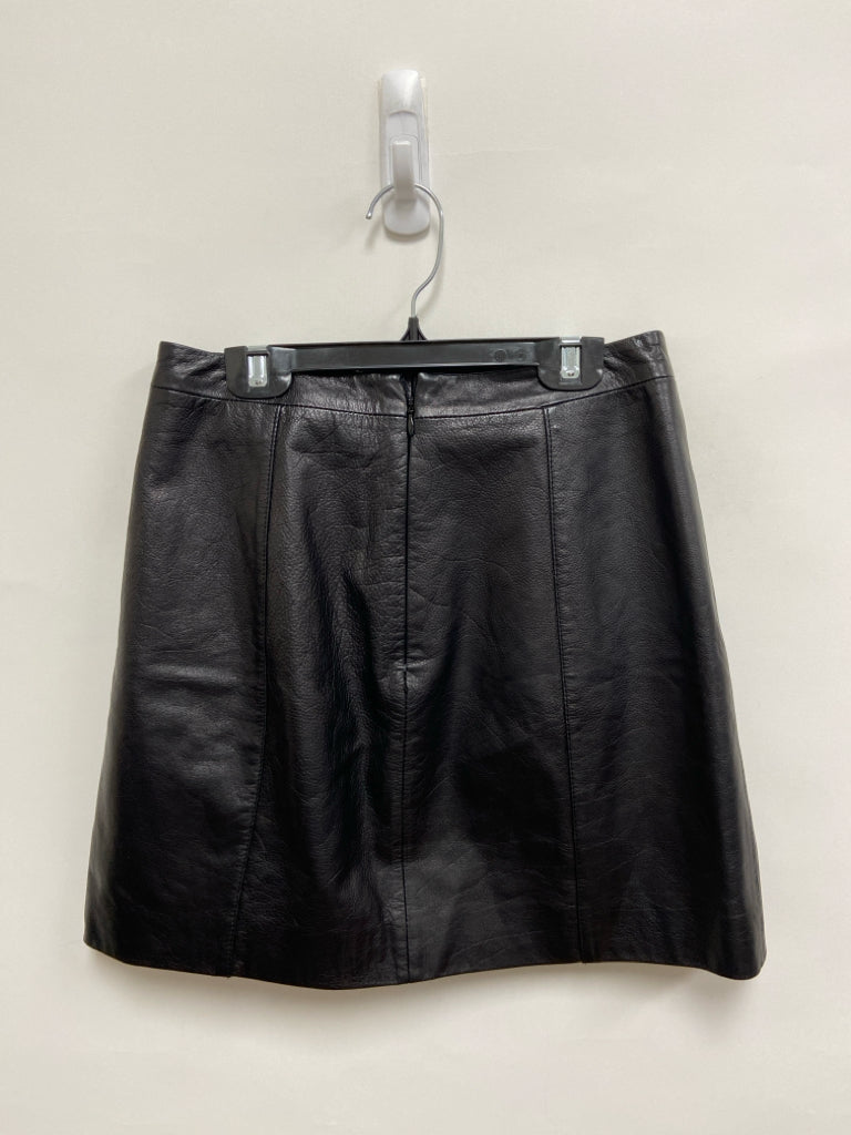 Size S Black Leather Ladies Skirt