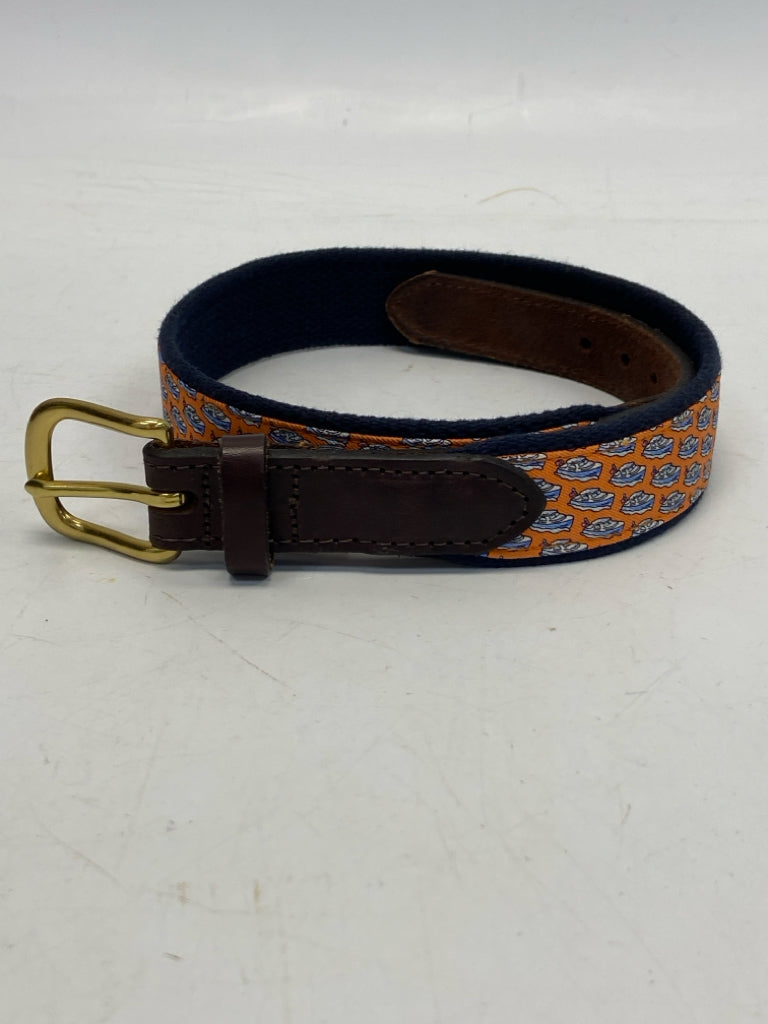 Vineyard Vines SIZE 26 Orange Blue Boats Boy&