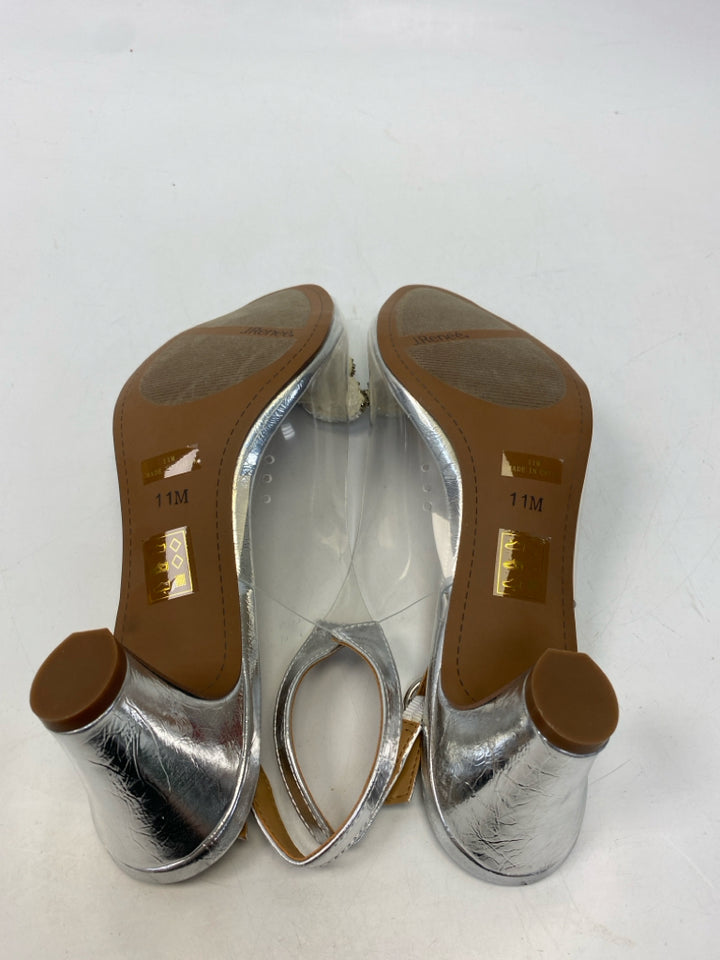 NWOT J. Renee US Shoe Size 11 Clear Silver Rhinestone(s) Heels